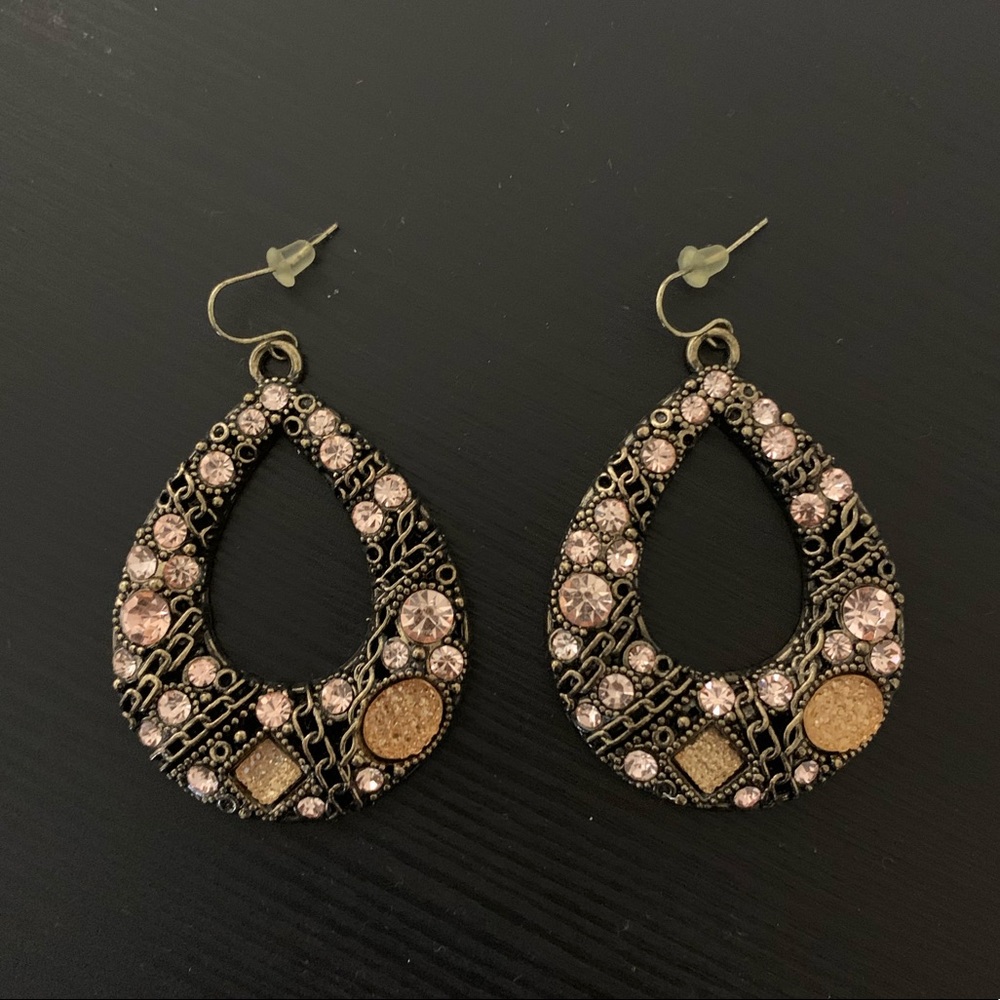 Jeweled Dangle Fashion Earrings